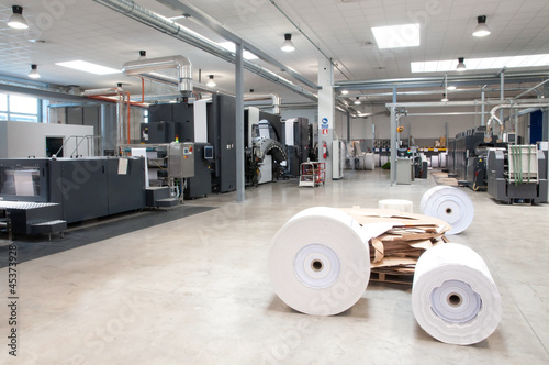 Photo: Printing machine: digital web press Printing machine: digital web press