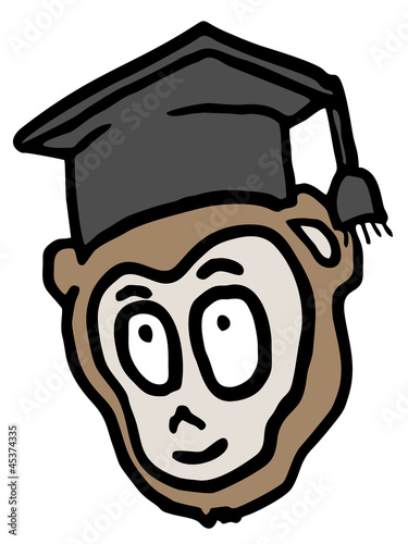 Vector: Education monkey Education monkey
