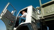 Dump Truck Driver On The Phone