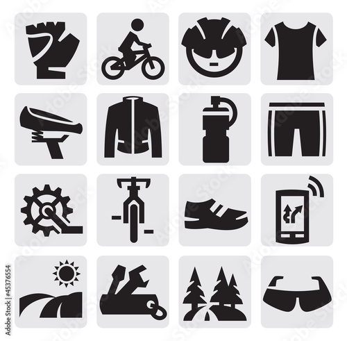 Vector: biking icon biking icon