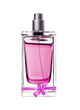 perfume in beautiful bottle isolated on white