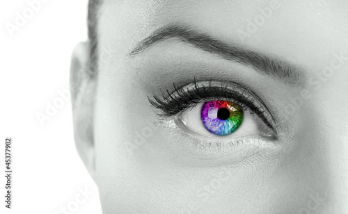 Photo: Beautiful colorful eye Beautiful colorful eye