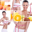Dieting collage,  weightloss