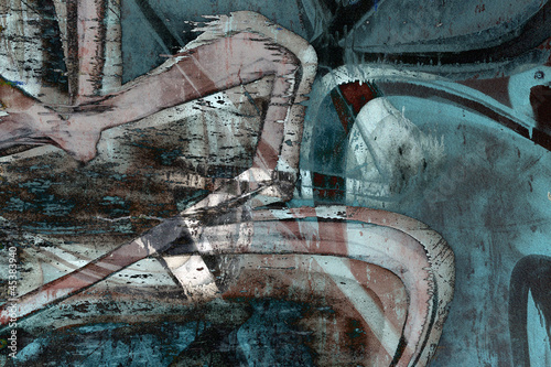 Photo: Close up abstract graffiti background Close up abstract graffiti background