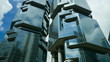 Video: Skyscrapers over blue sky, timelapse Skyscrapers over blue sky, timelapse