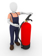 Extinguisher man