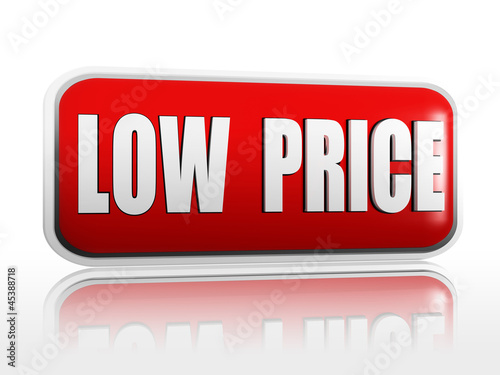 Illustration: low price banner. low price banner.