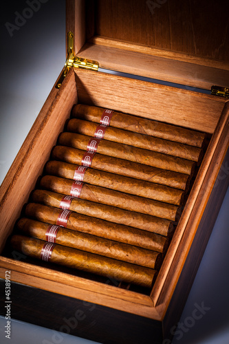 Photo: Cigars in humidor Cigars in humidor