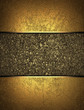 Gold background with a gold nameplate for writing.