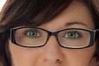woman with glasses