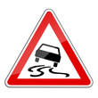 Warnschild RAL 3001 signalrot - Schleudergefahr