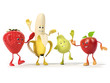 3d rendered illustration of a group of fruits