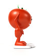 3d rendered illustration of a tomato character