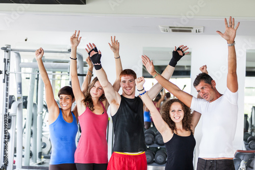 Photo: Group of People at Gym Group of People at Gym