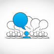 social conversation group vector