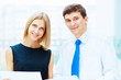 Two young business collegues.