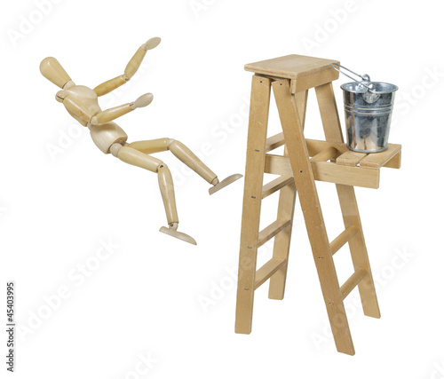 Photo: Falling off Ladder Falling off Ladder
