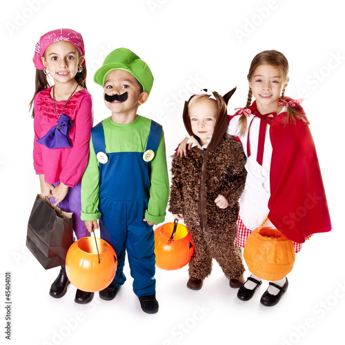 Photo: Halloween Trick-or-Treaters in their costumes Halloween Trick-or-Treaters in their costumes
