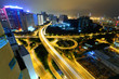Foto: traffic in Hong Kong at night traffic in Hong Kong at night