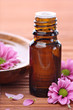 Photo: Aromatherapy bottle with pink flowers Aromatherapy bottle with pink flowers
