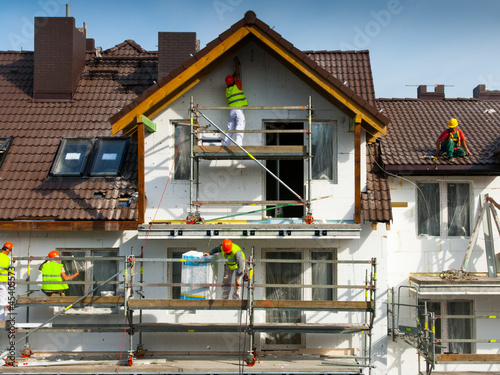 Photo: Facade thermal insulation and painting works Facade thermal insulation and painting works