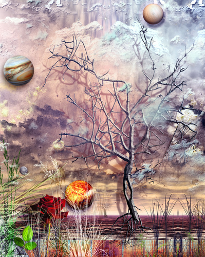 Illustration: Autumn storm Autumn storm