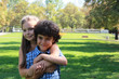 Two beautiful kids in the park
