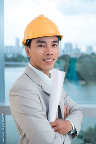 Photo: Confident contractor Confident contractor