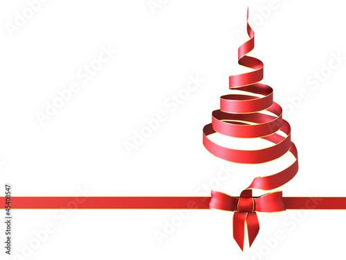 Illustration: Christmas tree bow Christmas tree bow