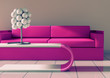 arquitectura interior.Sofa y mesa