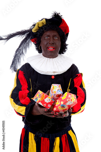 Photo: Zwarte piet ( black pete) typical Dutch character Zwarte piet ( black pete) typical Dutch character