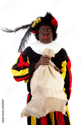 Photo: Zwarte piet ( black pete) typical Dutch character Zwarte piet ( black pete) typical Dutch character