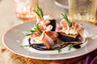 Figs with Prosciutto, Goat Cheese and Rosemary