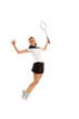 Frau macht sport
