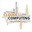 Word cloud - cloud computing