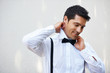 Getting ready for the happiest day of his life