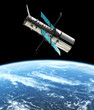 Photo: The hubble telescope orbits Earth The hubble telescope orbits Earth