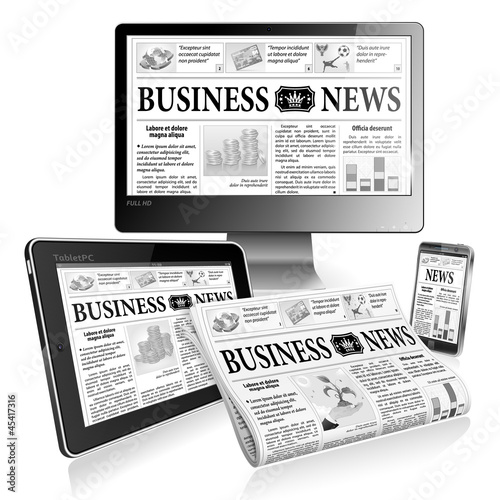 Vector: Concept - Digital News Concept - Digital News
