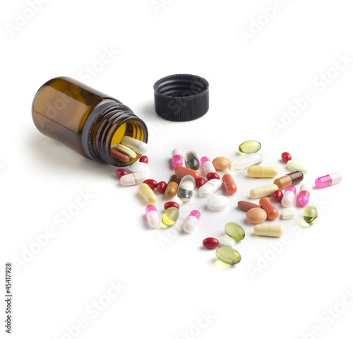 Photo: bottle of medicines bottle of medicines