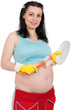 Pregnant housewife