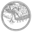 Medieval map : the ancient "flat Earth" - 12th century