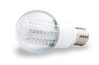 LED lights bulb isolated of white