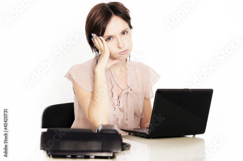 Photo: Geschäftsfrau im Büro Geschäftsfrau im Büro