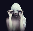 woman in bandage