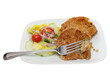 Foto: Fish cakes and salad Fish cakes and salad