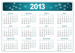 simple editable vector calendar 2013