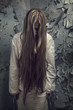 Zombie Girl With Loong Hair In...