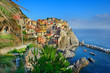 Sunset in Manarola village