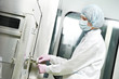 pharmaceutical factory worker