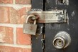 Secured with padlock